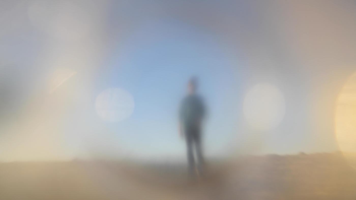 A lone tree on a dry mountain ridge under a pale sky (2/7)
